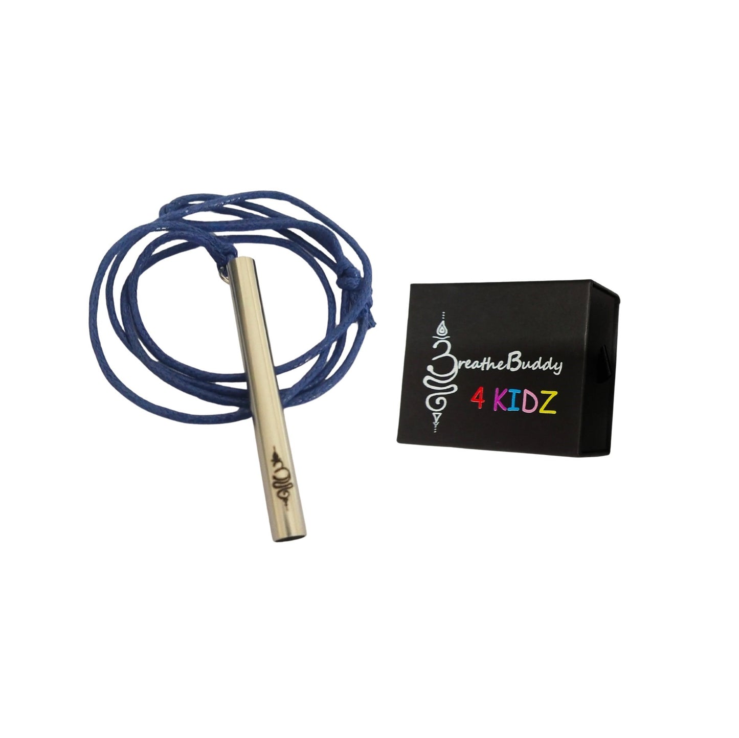 Kids Mindful Necklace (8+) with Breathing Exercise Chart | BreatheBuddy® Calm Corner Set