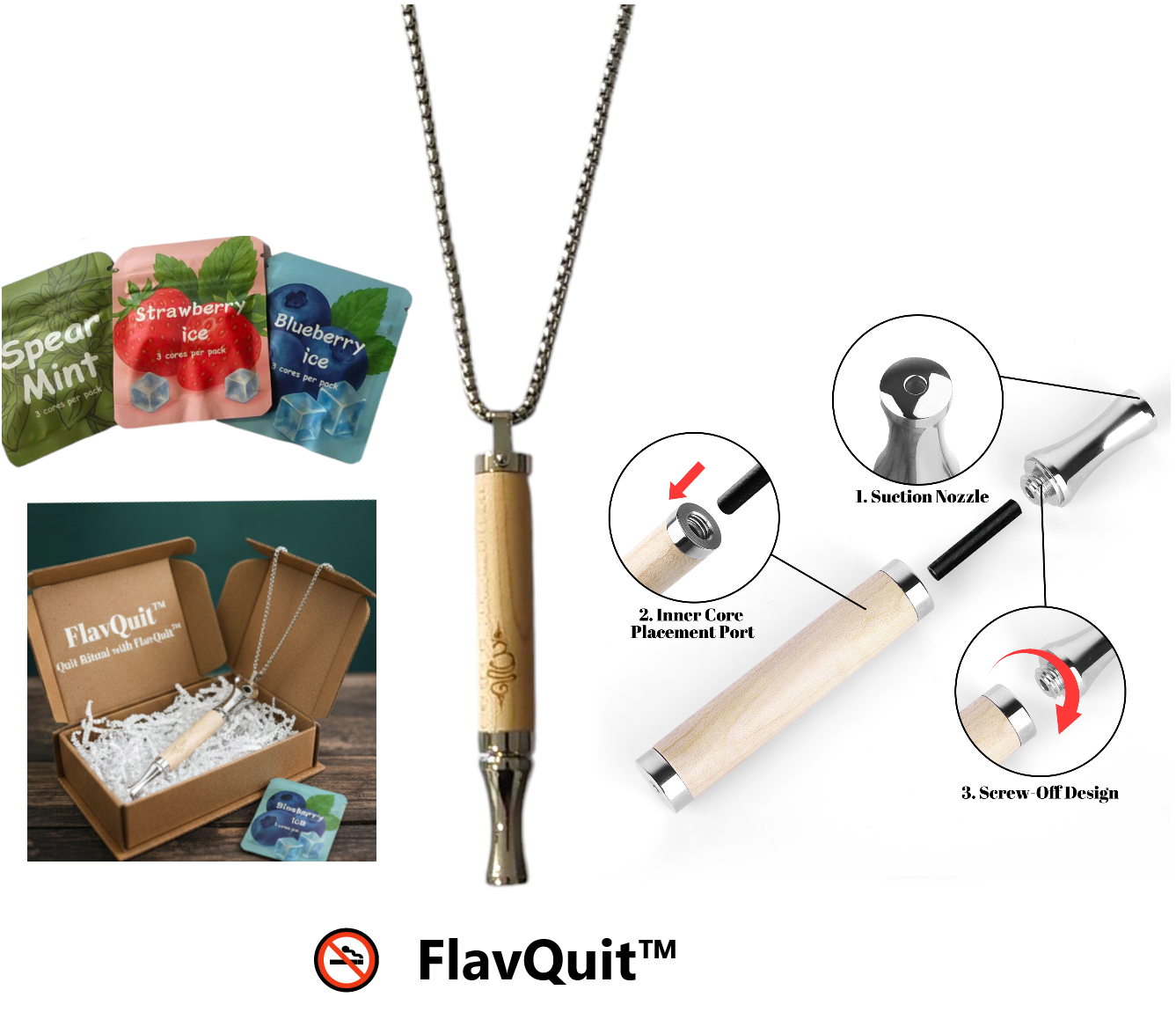 Couples “Flavour Air Ritual” Quit Support System — 2x Habit Support Kits + 18 Flavour Cores | FlavQuit™