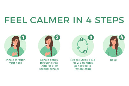 100% Copper Breathing Necklace for Calm – Anxiety & Quit Vaping Habit Support | BreatheBuddy® Rose Gold Serenity