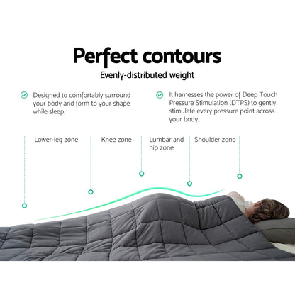 2.3KG Kids Weighted Blanket for Anxiety & Deep Sleep 100% Microfibre