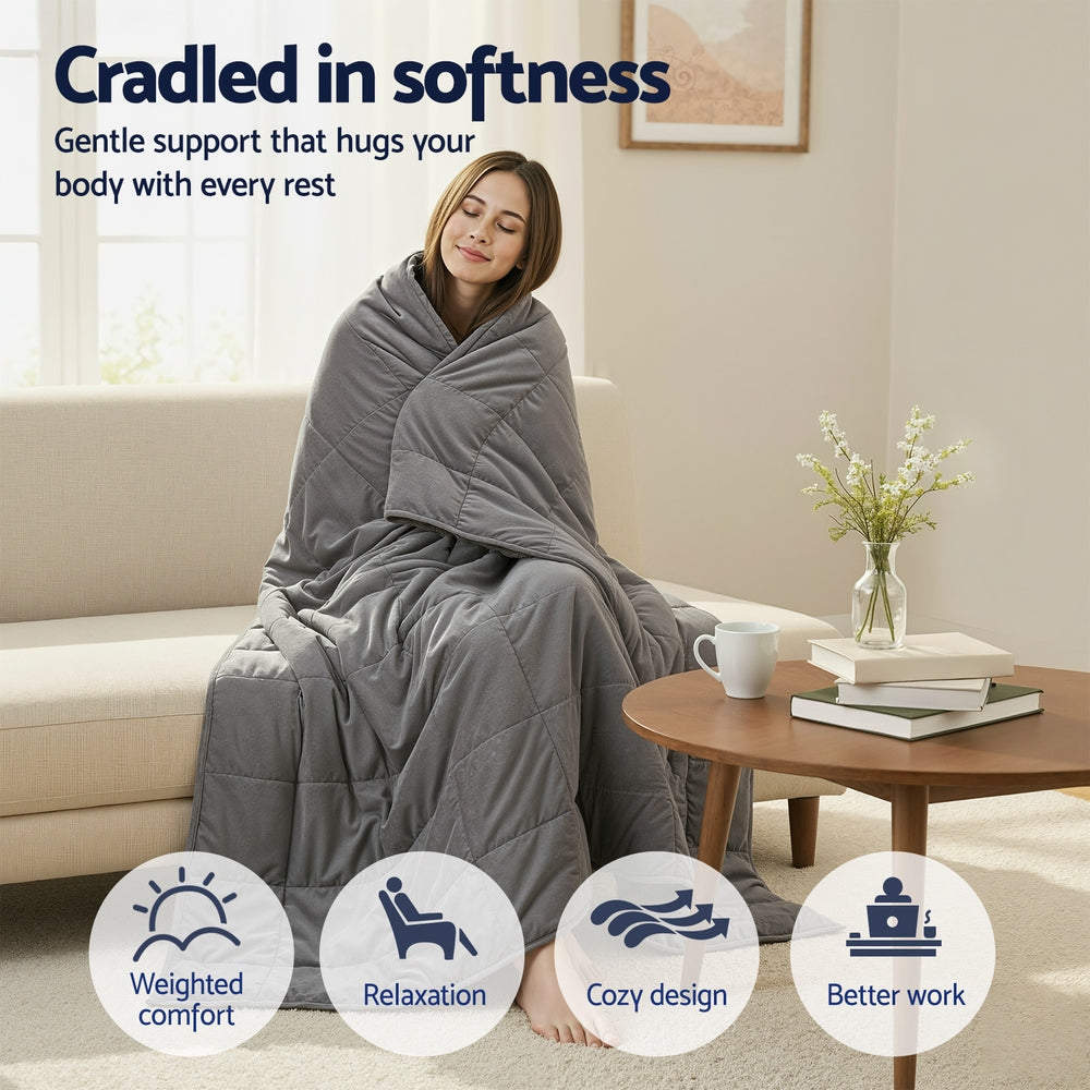 11kg Sherpa Weighted Blanket for Anxiety & Deep Sleep