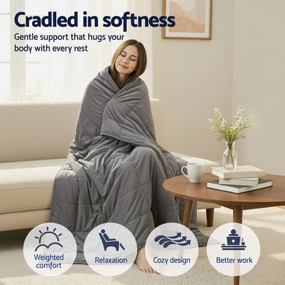 11kg Sherpa Weighted Blanket for Anxiety & Deep Sleep