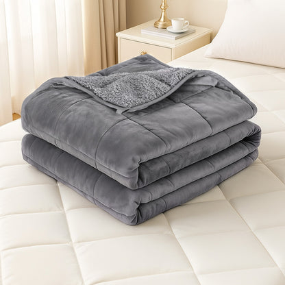 9kg Sherpa Weighted Blanket for Anxiety & Deep Sleep