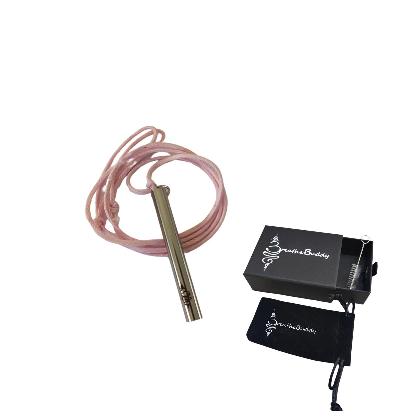 3 x Breathing Necklace for Calm – Anxiety & Quit Vaping Habit Support | BreatheBuddy® Corded Calm