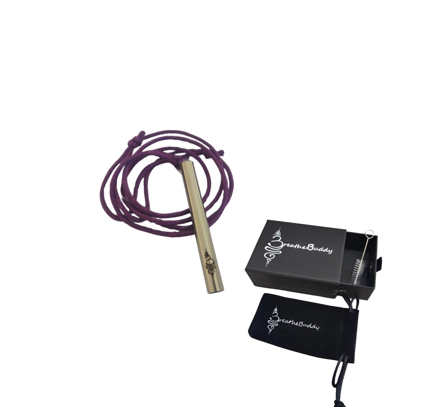 3 x Breathing Necklace for Calm – Anxiety & Quit Vaping Habit Support | BreatheBuddy® Corded Calm