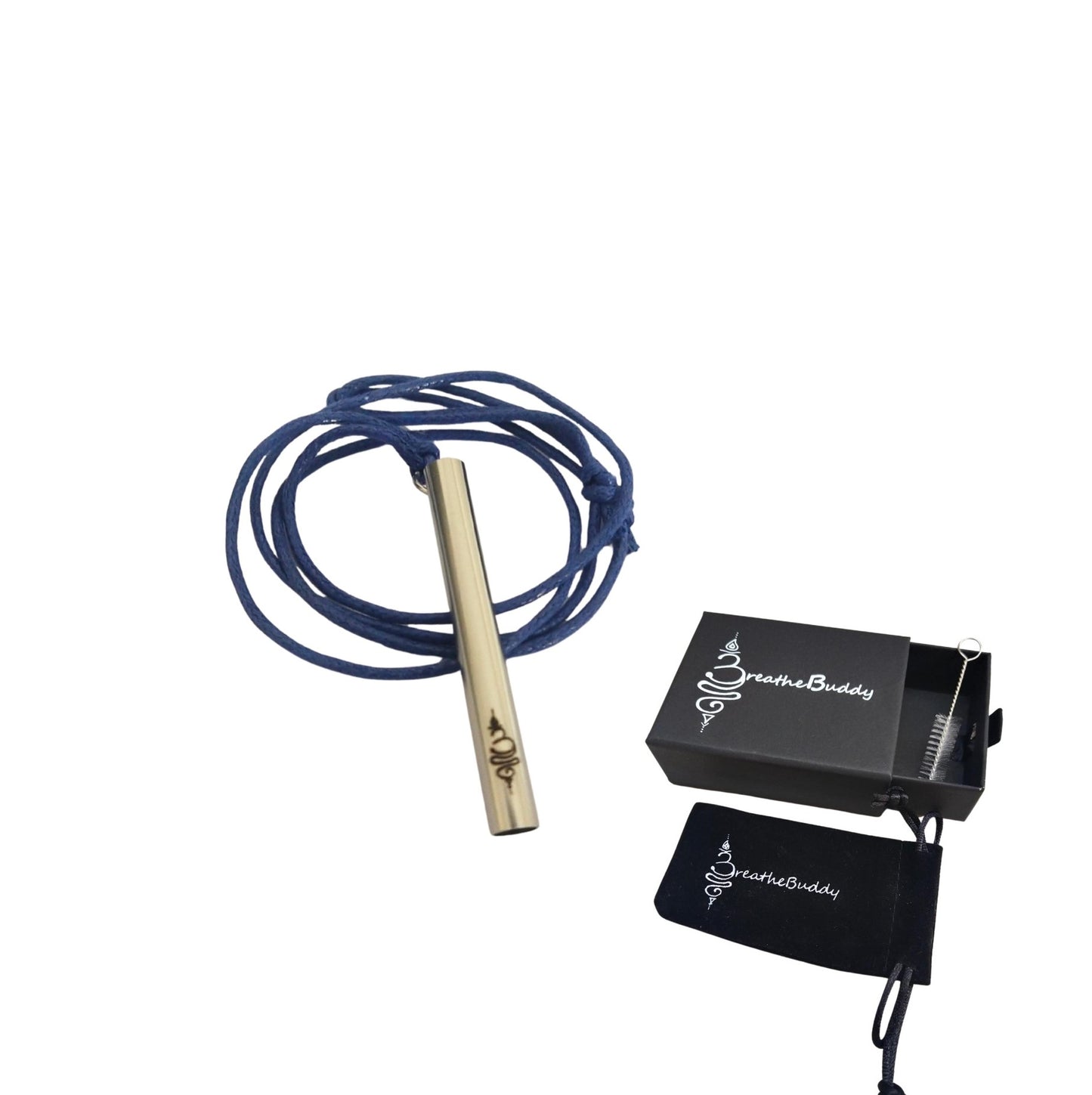 3 x Breathing Necklace for Calm – Anxiety & Quit Vaping Habit Support | BreatheBuddy® Corded Calm