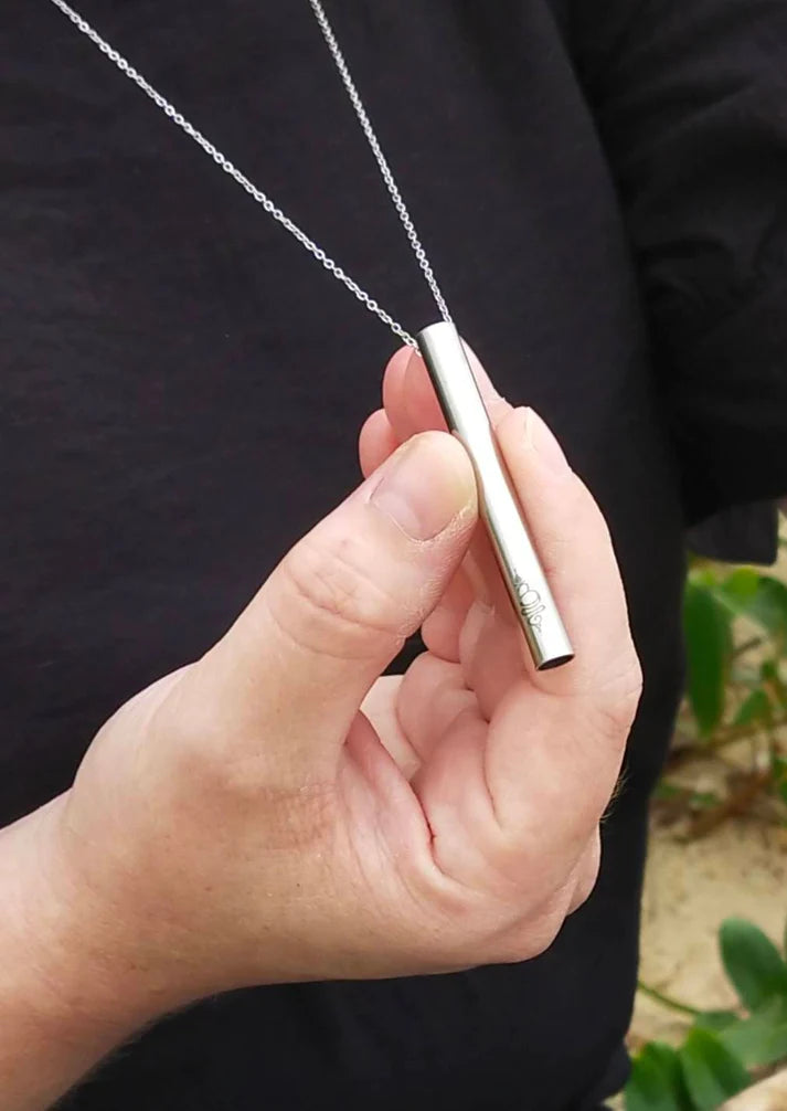 Anxiety & Habit Support – Breathing Necklace to Calm & Replace the Habit | BreatheBuddy® Calm Classic