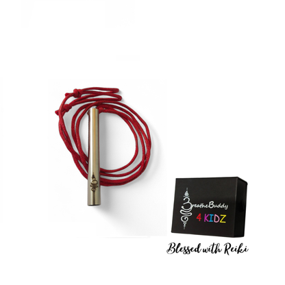 Reiki Infused Kids Mindful Necklace (8+) – Breathing Tool for Calm & Sensory Support | BreatheBuddy Corded Calm