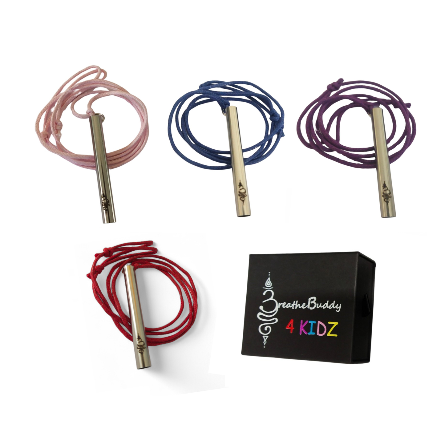 Kids Mindful Necklace (8+) – Breathing Tool for Calm & Sensory Support | BreatheBuddy Corded Calm