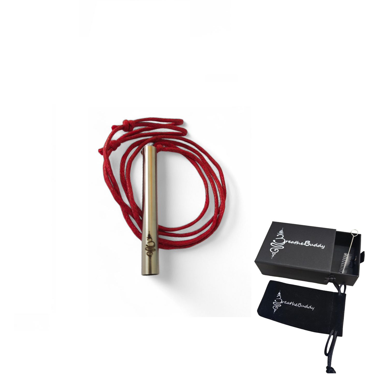 2 x Anxiety & Habit Support – Breathing Necklaces to Calm & Replace the Habit | BreatheBuddy® Corded Calm