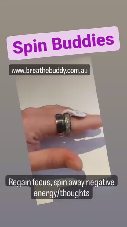 Anxiety Ring for Calming –  Smoothe Fidget Ring for Stress & Focus Support | BreatheBuddy®