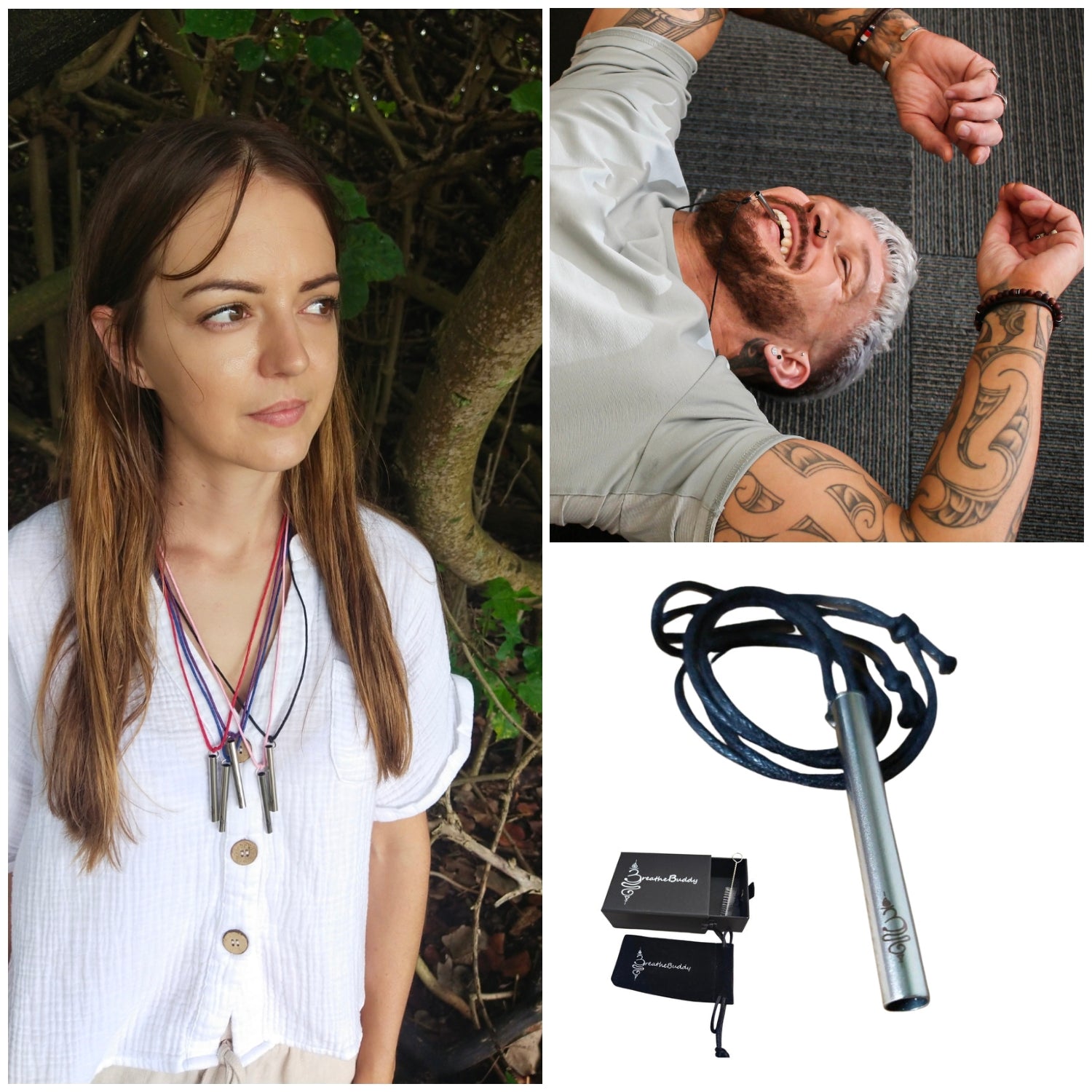 Anti-Anxiety Necklace - Quit Smoking and Vaping Necklace - Multiple Colours - Without Box - BreatheBuddy